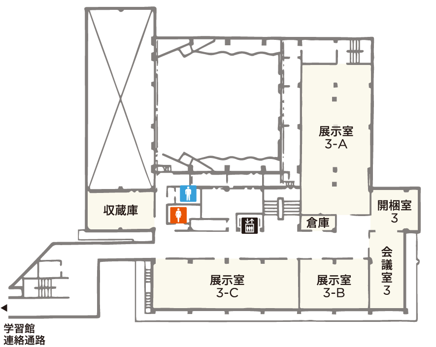 文化会館3Fフロアマップ