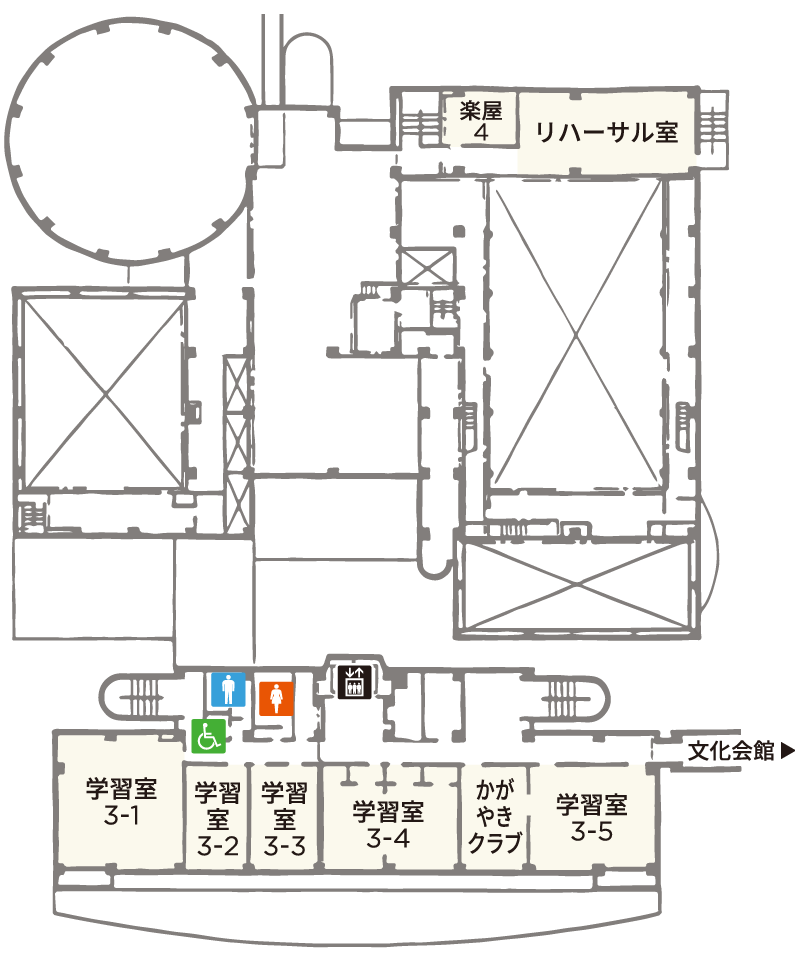学習館3Fフロアマップ