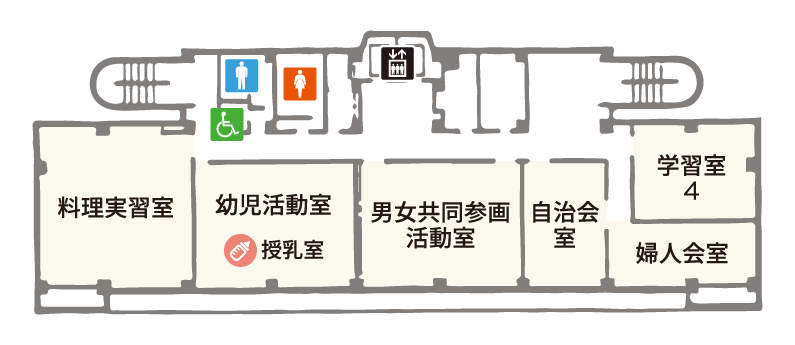 学習館4Fフロアマップ
