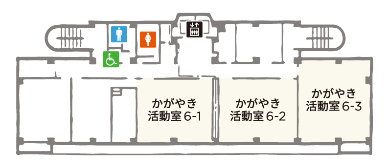 学習館6Fフロアマップ
